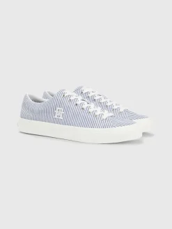 New Street Low Seersucker Sneakers, , 44 Sneakers