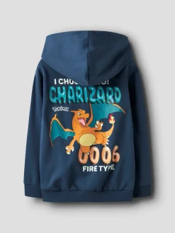 Outlet Strek Pokemon Hættetrøje, , 134-140 cm Børn Strik & Sweatshirts