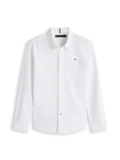 Tommy Hilfiger Stretch Oxford Cotton Skjorte, , 140 cm-Børn Skjorter