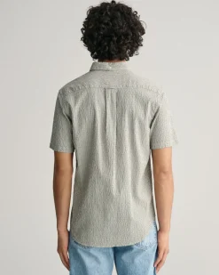 GANT Striped Seersucker Skjorte, , XL- Skjorter