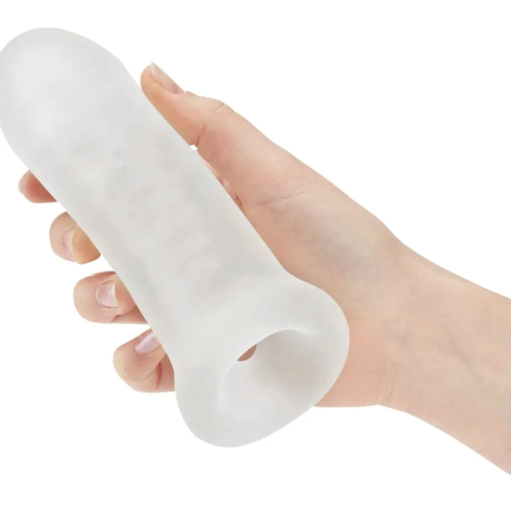 Sale Strækbar Penis Extender Sleeve Sexlegetøj
