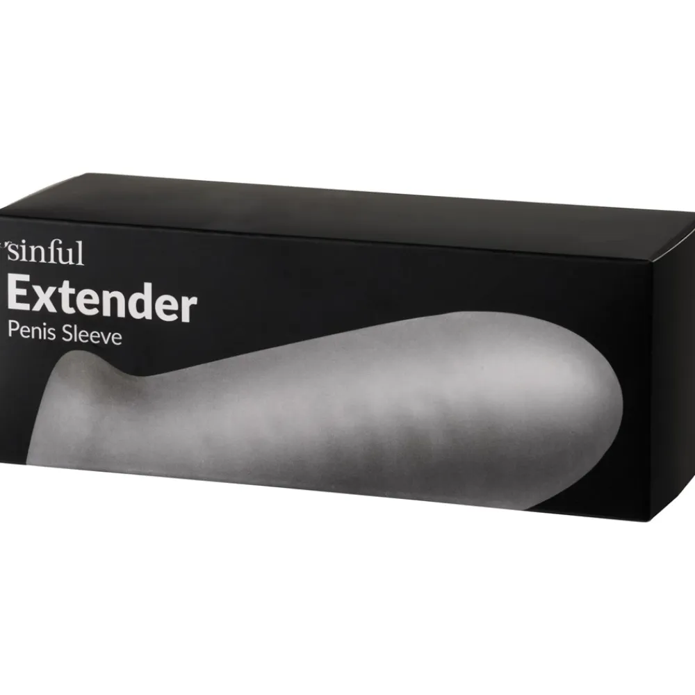 Sale Strækbar Penis Extender Sleeve Sexlegetøj