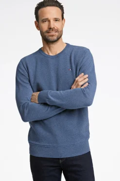 Discount Structured O-Neck Striktrøje, , 3XL Strik