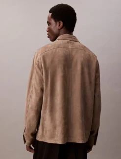 Discount Suede Overshirt, , L Overshirts