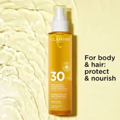 Clarins Sun Care Body Oil-In-Mist, SPF 30, 150 ml- Solbeskyttelse