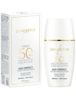 Lancaster Sun Perfect Face Tinted Fluid Solcreme, SPF 50, 30 ml- Solbeskyttelse