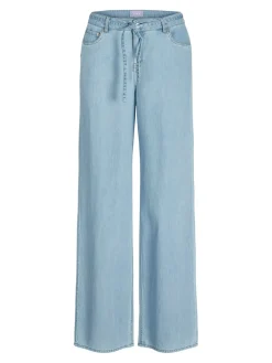 Clearance Sura Wide Linen Blend Jeans, , 29 Dame Jeans