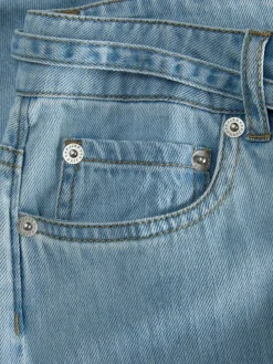 Clearance Sura Wide Linen Blend Jeans, , 29 Dame Jeans