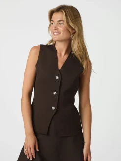 Sway Smooth Knit Vest, , 40 Dame Veste