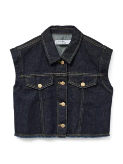 Hot Tabitha Denim Vest, , XL Dame Veste