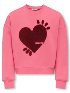 Online Tammie Life Print O-Neck Sweatshirt, , 158-164 cm Børn Strik & Sweatshirts