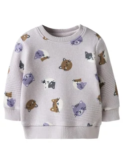 Name It Tammie O-Neck Sweatshirt, , 80 cn-Børn Strik & Sweatshirts