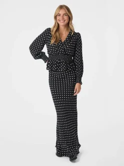 Neo Noir Tamona Crepe Dot Bluse, , 36-Dame Bluser & Skjorter