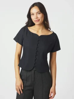 Neo Noir Tango Structure Top, , 40-Dame Bluser & Skjorter