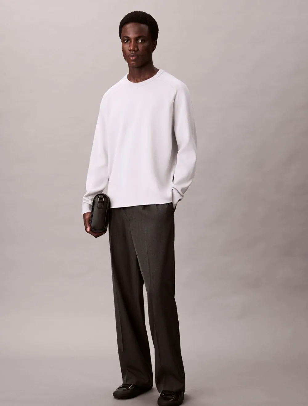 Calvin Klein Tech Knit Sweatshirt, , S- Sweatshirts & Trøjer