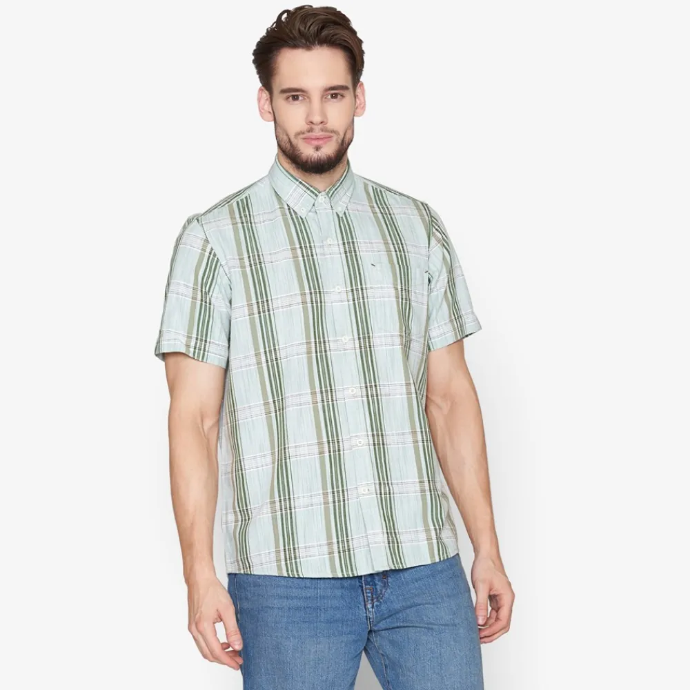 Signal Teis Check Slub Skjorte, , XL- Skjorter
