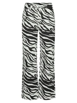 Vero Moda Tessa Wide Zebra Jeans, , W26/L32-Dame Jeans