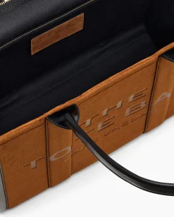 Hot The Suede Large Tote Bag, Dame Shoppere