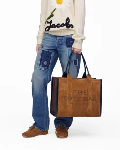 Hot The Suede Large Tote Bag, Dame Shoppere