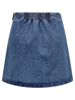 Clearance Thea Wrap Denim Nederdel, , L Dame Nederdele