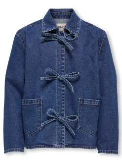 KIDS ONLY Thille Denim Jakke, , 164 cm-Børn Overtøj