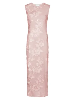 Outlet Tiranna Big Flower Mesh Kjole, , 40 Dame Kjoler