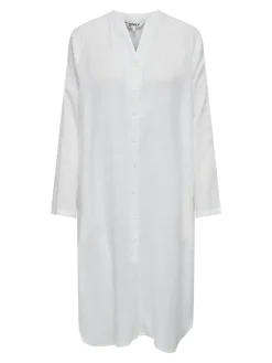 Tokyo Linen Blend Kjole, , M Dame Kjoler