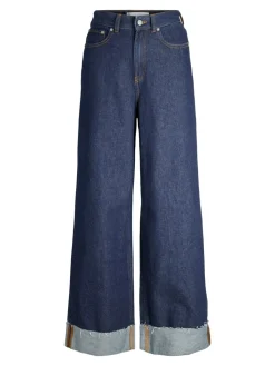 JJXX Tokyo Wide Fold Jeans, , W26/L30-Dame Jeans
