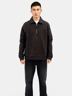 Sale Tom Zip Polo Sweatshirt, , S Sweatshirts & Trøjer