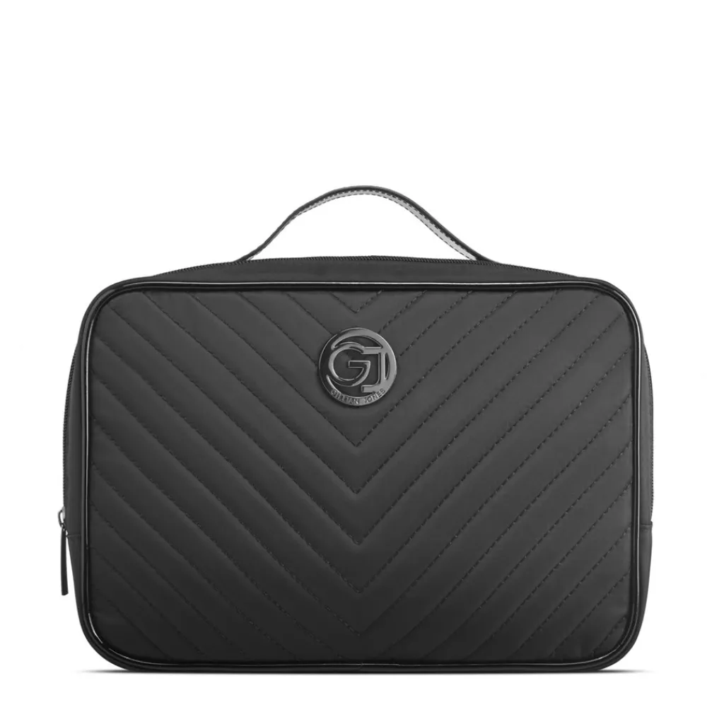 Gillian Jones Traincase Quilt, Sort-Dame Toilettasker|Toilet- & Makeuptasker