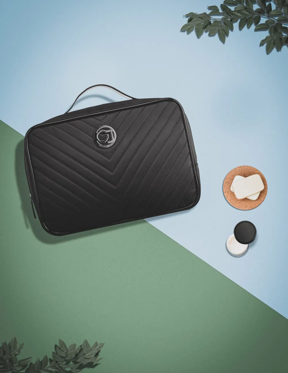 Gillian Jones Traincase Quilt, Sort-Dame Toilettasker|Toilet- & Makeuptasker
