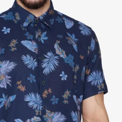Best Tramp Hawaii Print Skjorte, , XL Skjorter
