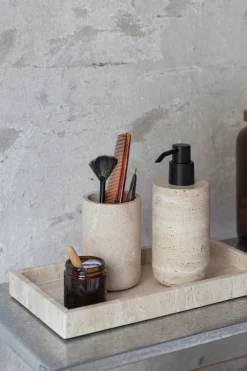 Mette Ditmer Travertine Tandbørsteholder,- Dispensere & Tandkrus