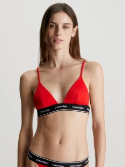 Calvin Klein Triangle Bikinitop, , L-Dame Badetøj
