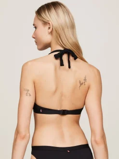 Tommy Hilfiger Triangle Fixed Bikinitop, , L-Dame Badetøj