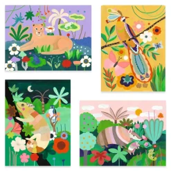 Djeco Tropical Forest Malesæt-Børn Kreativ Leg