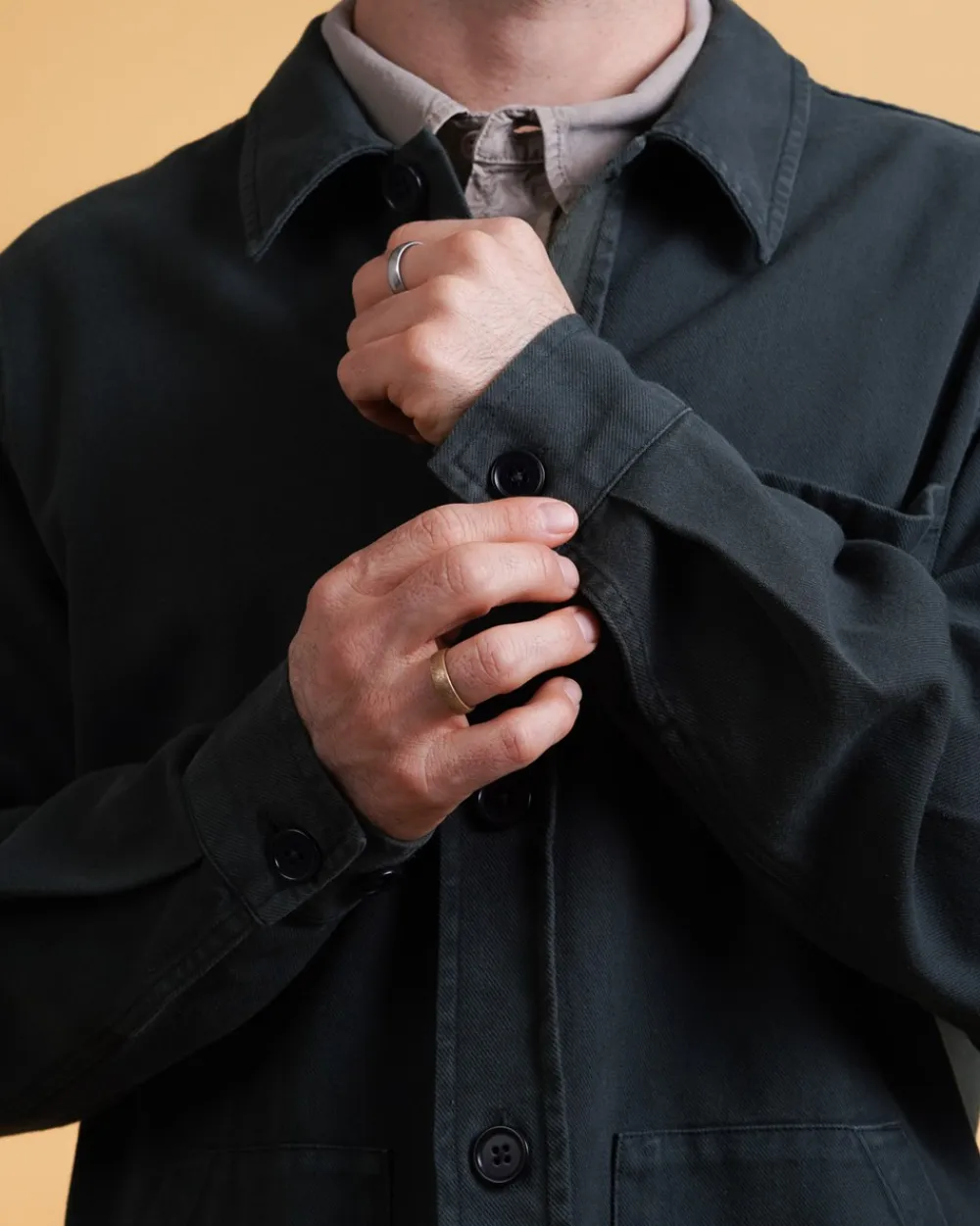 ELSK Twill Men's Overshirt, , XL- Overshirts