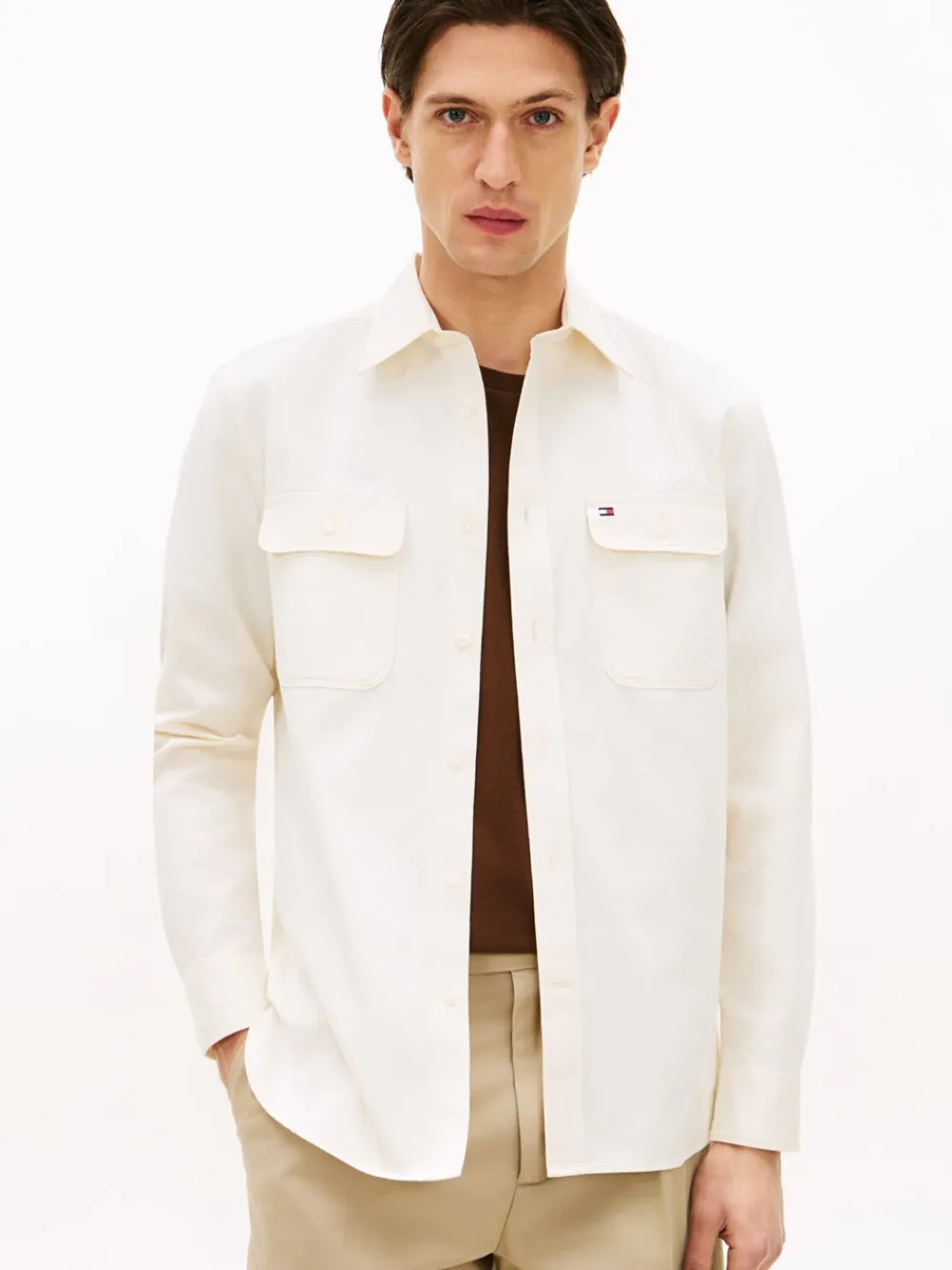Tommy Hilfiger Twill Regular Overshirt, , XXL- Overshirts