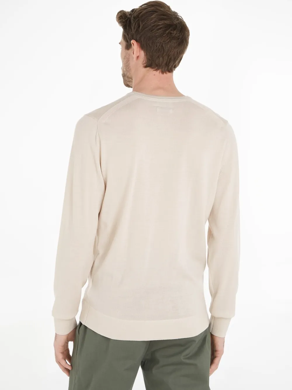 Calvin Klein Uld Striktrøje, , XL- Strik