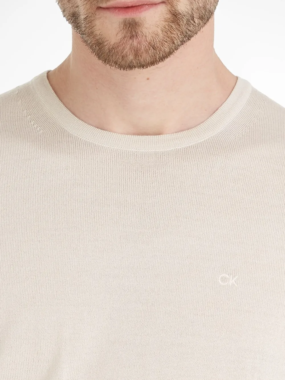 Calvin Klein Uld Striktrøje, , XL- Strik