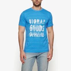Clearance Ulric Shadowstripe W. Print + T-shirt, , L T-Shirts & Poloer