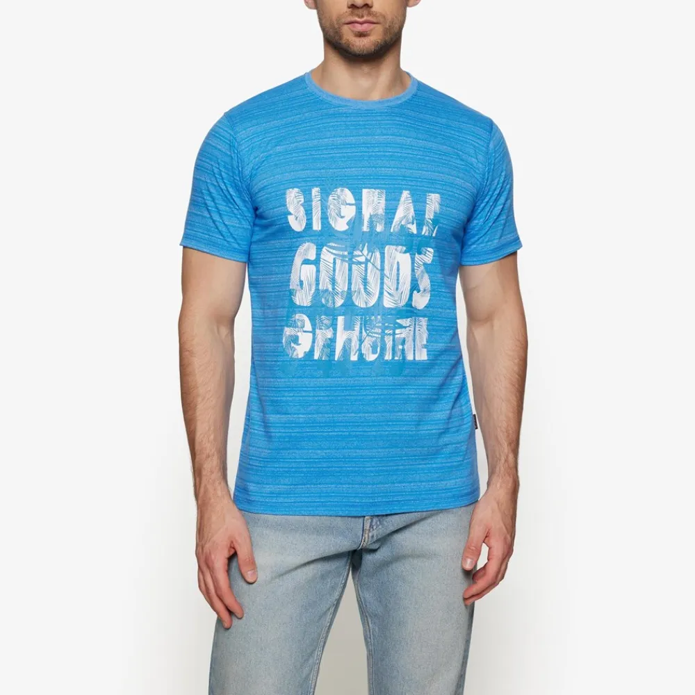 Clearance Ulric Shadowstripe W. Print + T-shirt, , L T-Shirts & Poloer