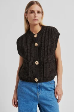 Second Female Ulrikke Knit Vest, , L-Dame Veste