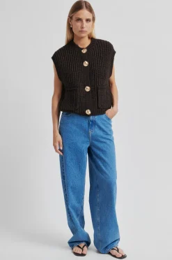 Second Female Ulrikke Knit Vest, , L-Dame Veste