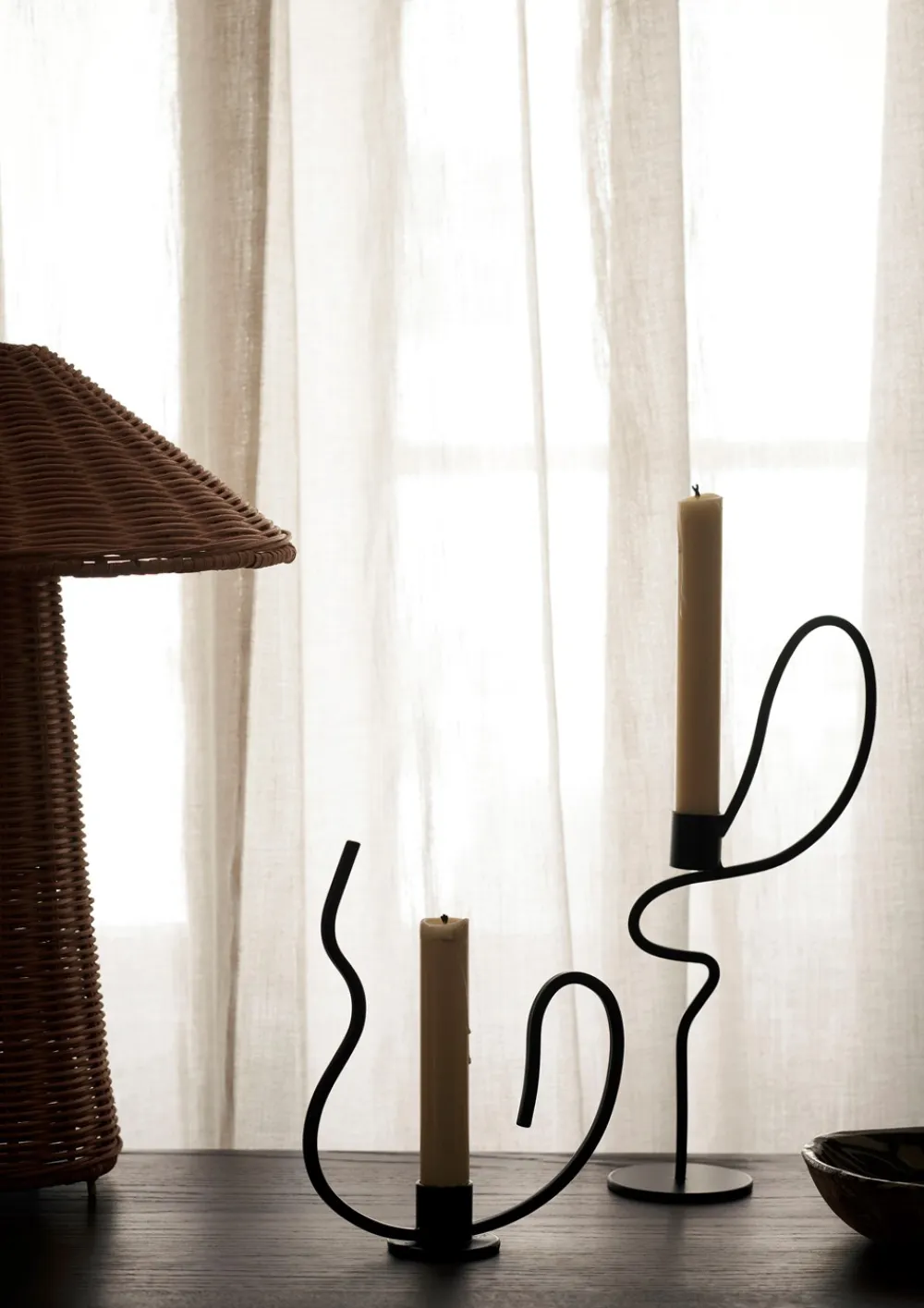 ferm LIVING Valse Lysestage,- Lysestager & Lys