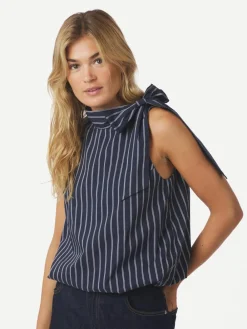 Clearance Veda Double Stripe Top, , 38 Dame T-Shirts & Toppe