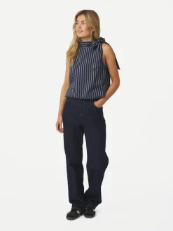Clearance Veda Double Stripe Top, , 38 Dame T-Shirts & Toppe
