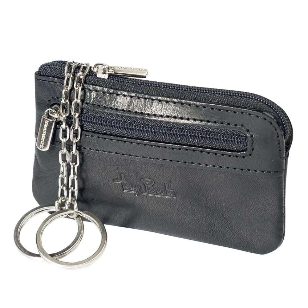 Tony Perotti Vegetale Leather Zippered Nøglepung,- Tasker