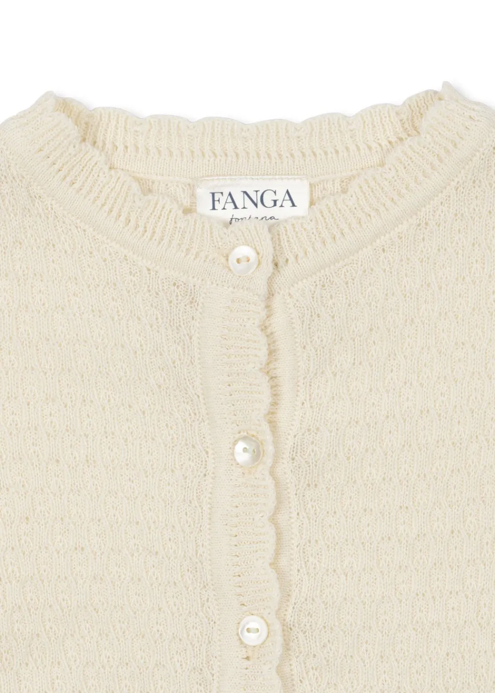 Online Venti Pointelle Cardigan, , 80 cm Børn Cardigans