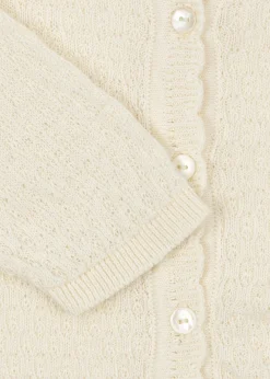 Online Venti Pointelle Cardigan, , 80 cm Børn Cardigans